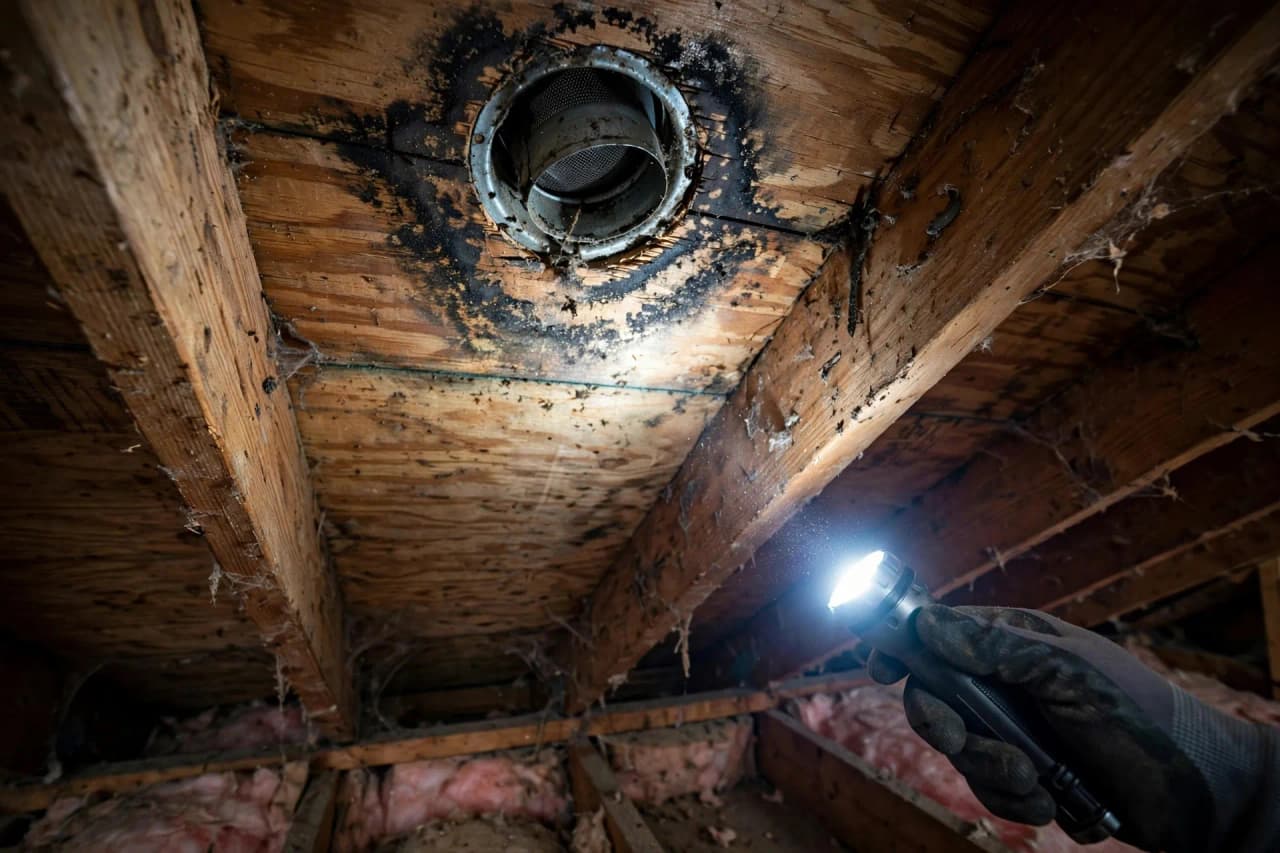 Attic ventilation preventing winter mold in upstate NY home