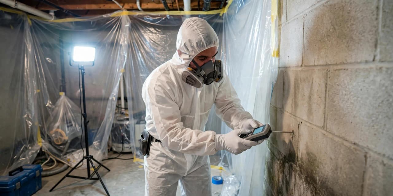 Certified mold specialist performing a home mold inspection in Albany NY
